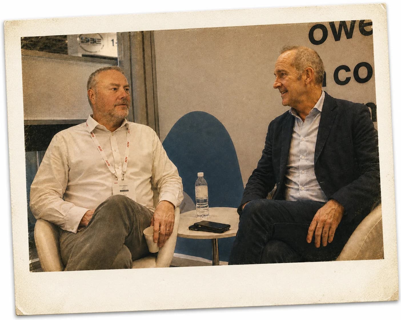 Carl Barrie with Kevin